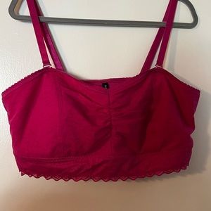 New w/o tags. Pink bralette.